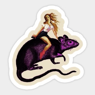 Birth of Venus collage Sticker